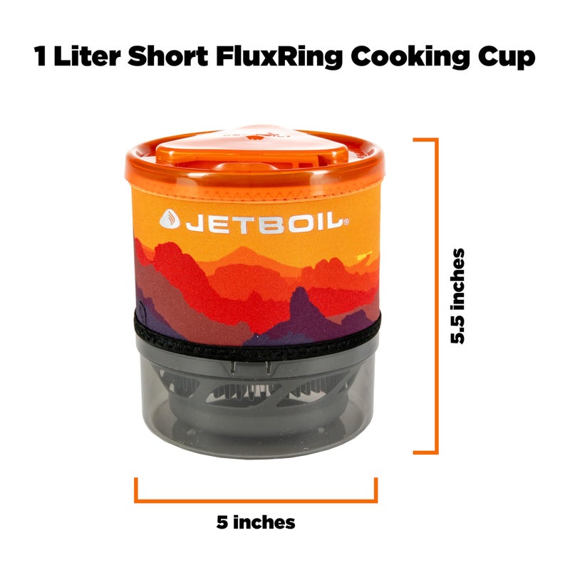 Jetboil MiniMo Camping and Backpacking Stove Cooking System with Adjustable Heat Control (Sunset) - Image 3